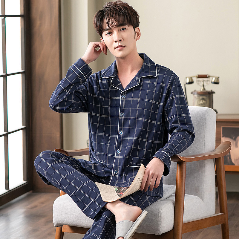 Cardigan Can Be Worn Outside Dad Wear Homewear Suit - Image 8