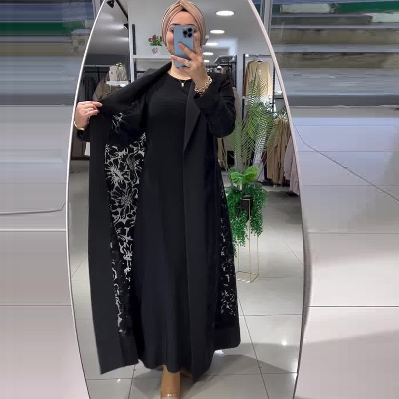 Elegant Hollowed-Out Fashionable Trench Coat For Women - Image 5