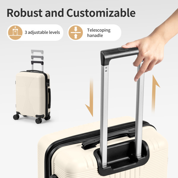 PP Trolley Case 20in 24in 28in 3PCS Suitcase Set - Image 8