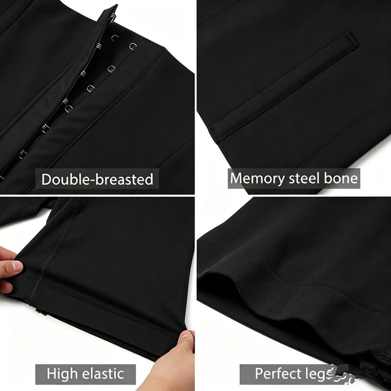 High Waist Tummy Control Shapewear For Women Seamless Firm Compression Body Shaper Shorts Plus Size Adjustable Hooks Butt Lifting Underwear - Image 8